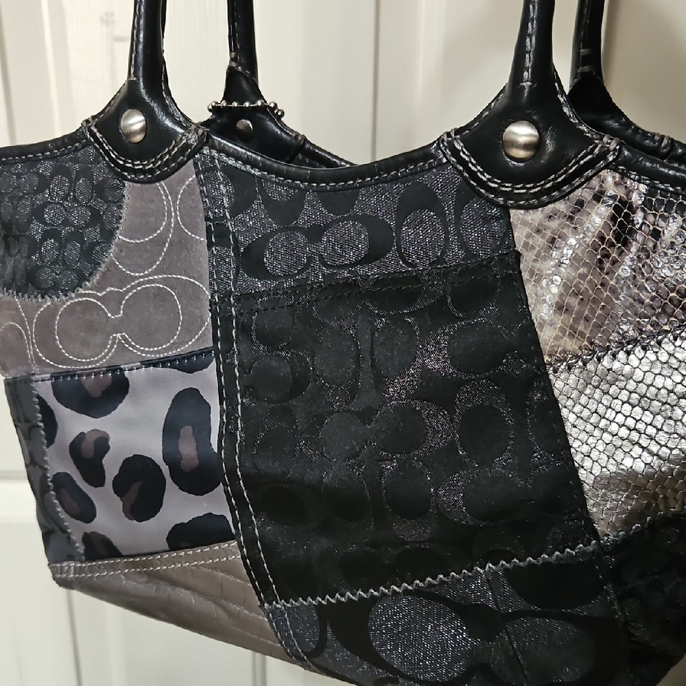 Coach Y2K EUC Patchwork Shoulder Bag - image 2